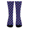 Mermaid Scales Pattern Print Crew Socks