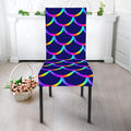 Mermaid Scales Pattern Print Dining Chair Slipcover