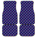 Mermaid Scales Pattern Print Front and Back Car Floor Mats