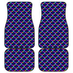 Mermaid Scales Pattern Print Front and Back Car Floor Mats