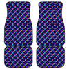 Mermaid Scales Pattern Print Front and Back Car Floor Mats