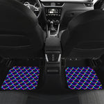 Mermaid Scales Pattern Print Front and Back Car Floor Mats