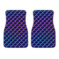 Mermaid Scales Pattern Print Front Car Floor Mats