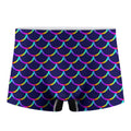Mermaid Scales Pattern Print Men's Boxer Briefs