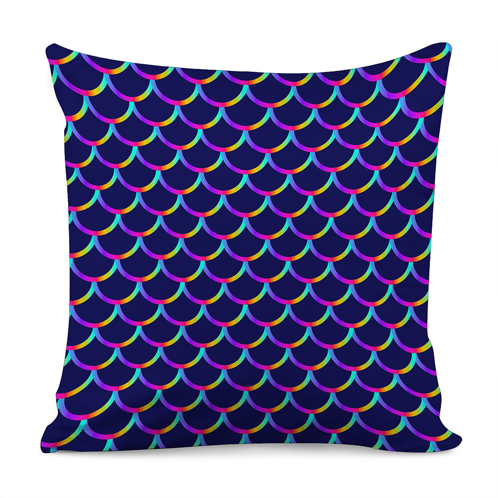 Mermaid Scales Pattern Print Pillow Cover