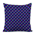 Mermaid Scales Pattern Print Pillow Cover