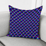 Mermaid Scales Pattern Print Pillow Cover