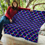 Mermaid Scales Pattern Print Quilt