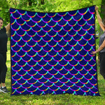 Mermaid Scales Pattern Print Quilt