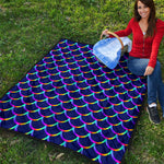 Mermaid Scales Pattern Print Quilt