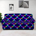 Mermaid Scales Pattern Print Sofa Cover