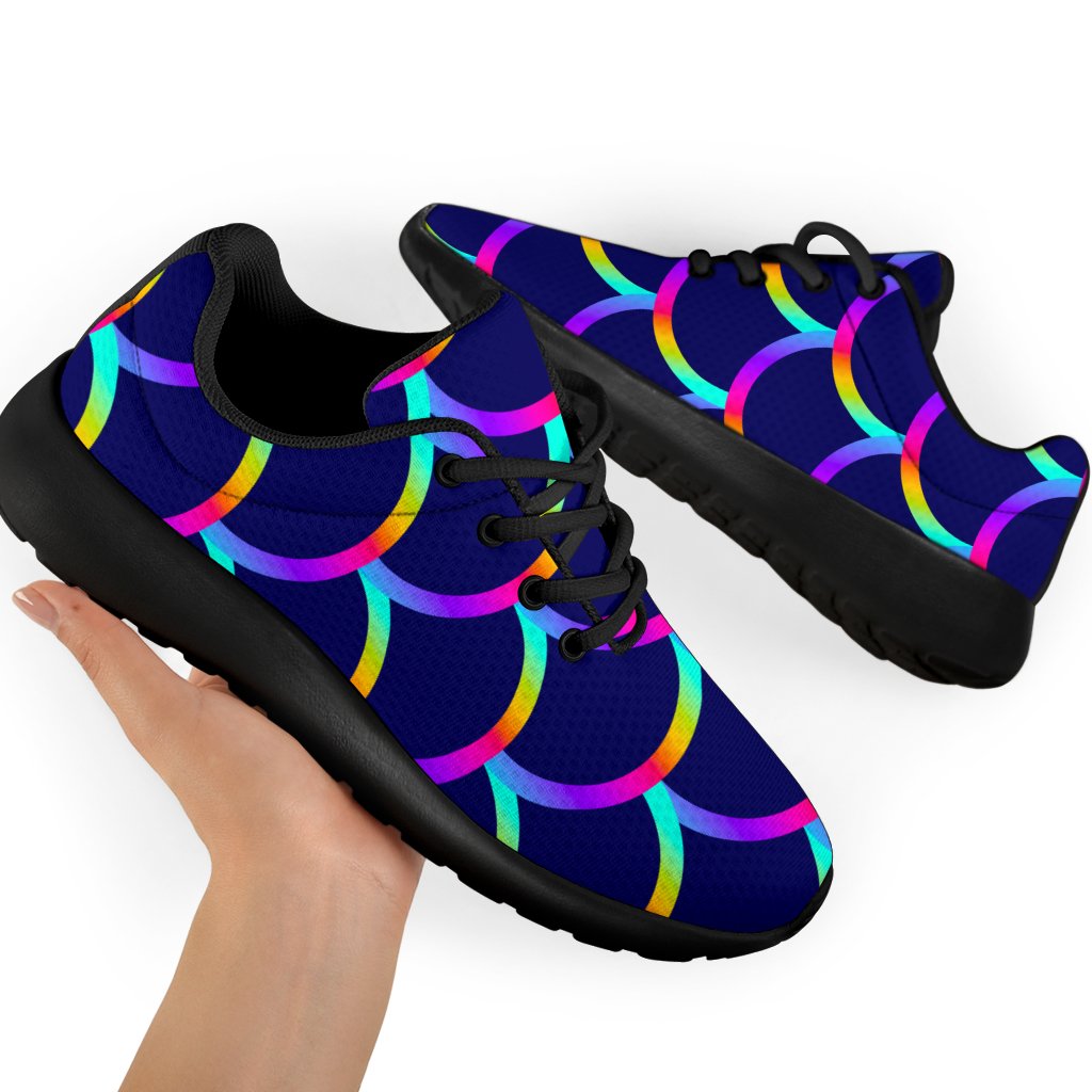 Mermaid Scales Pattern Print Sport Shoes GearFrost