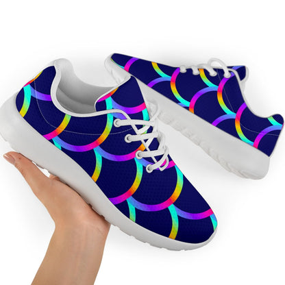 Mermaid Scales Pattern Print Sport Shoes GearFrost