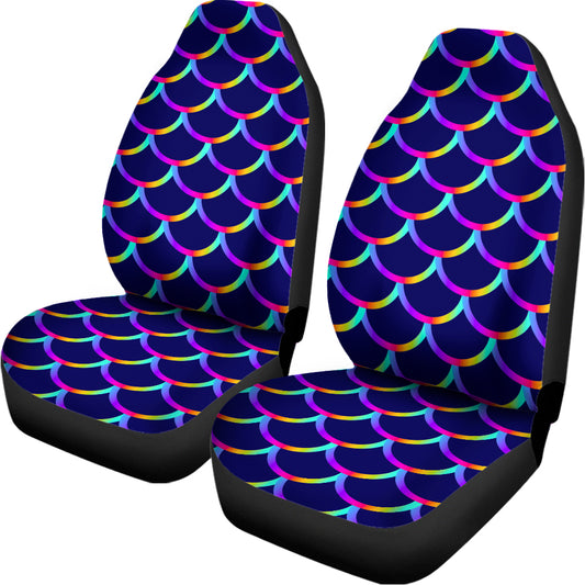 Mermaid Scales Pattern Print Universal Fit Car Seat Covers