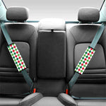 Merry Christmas Argyle Pattern Print Car Seat Belt Covers