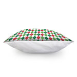 Merry Christmas Argyle Pattern Print Pillow Cover
