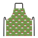 Merry Christmas Bells Pattern Print Apron