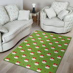 Merry Christmas Bells Pattern Print Area Rug