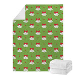 Merry Christmas Bells Pattern Print Blanket