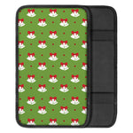 Merry Christmas Bells Pattern Print Car Center Console Cover