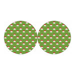 Merry Christmas Bells Pattern Print Car Coasters