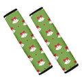 Merry Christmas Bells Pattern Print Car Seat Belt Covers