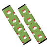 Merry Christmas Bells Pattern Print Car Seat Belt Covers