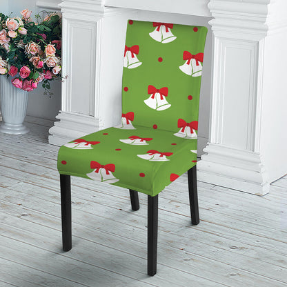 Merry Christmas Bells Pattern Print Dining Chair Slipcover