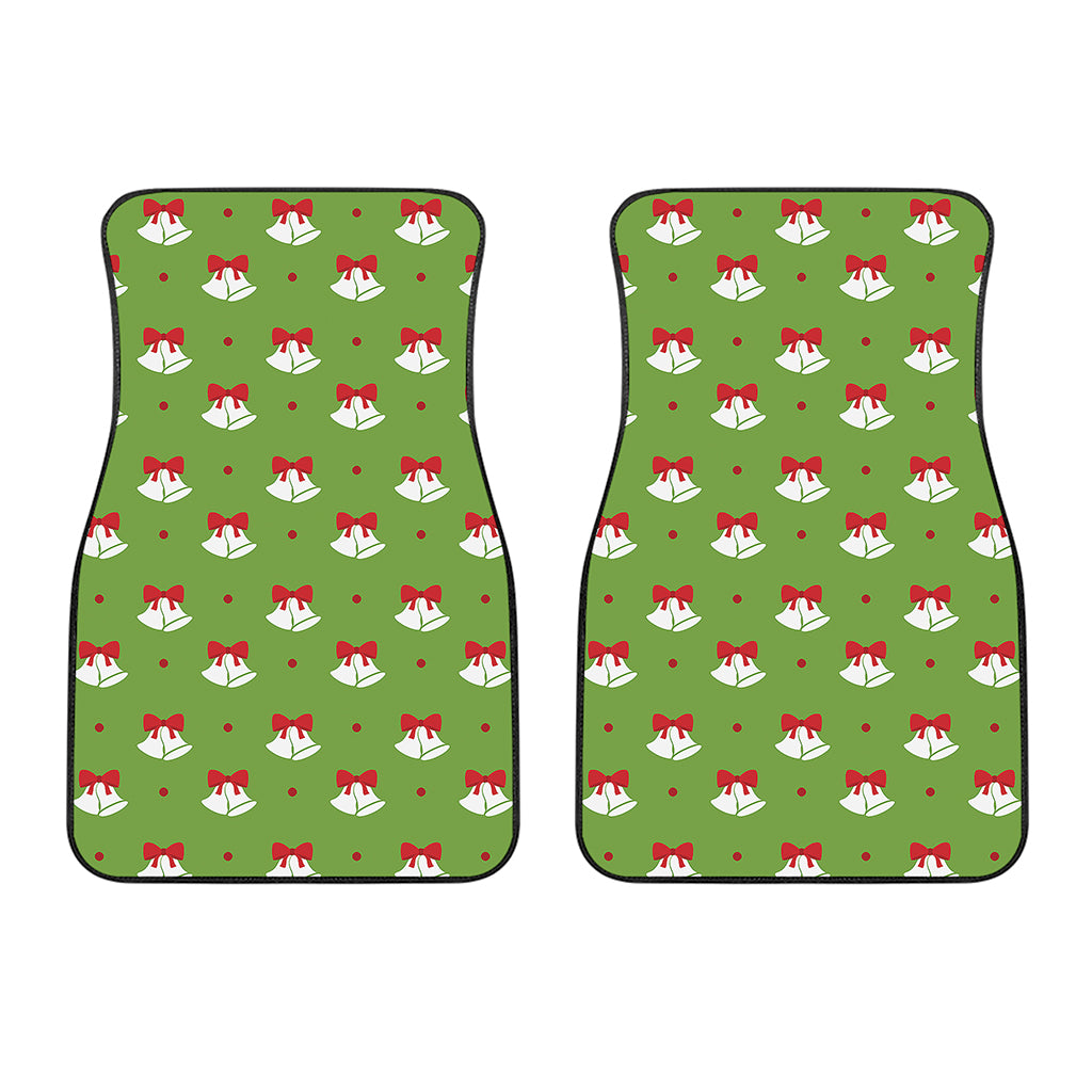 Merry Christmas Bells Pattern Print Front Car Floor Mats