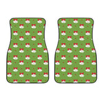 Merry Christmas Bells Pattern Print Front Car Floor Mats