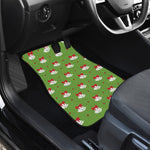 Merry Christmas Bells Pattern Print Front Car Floor Mats