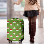 Merry Christmas Bells Pattern Print Luggage Cover