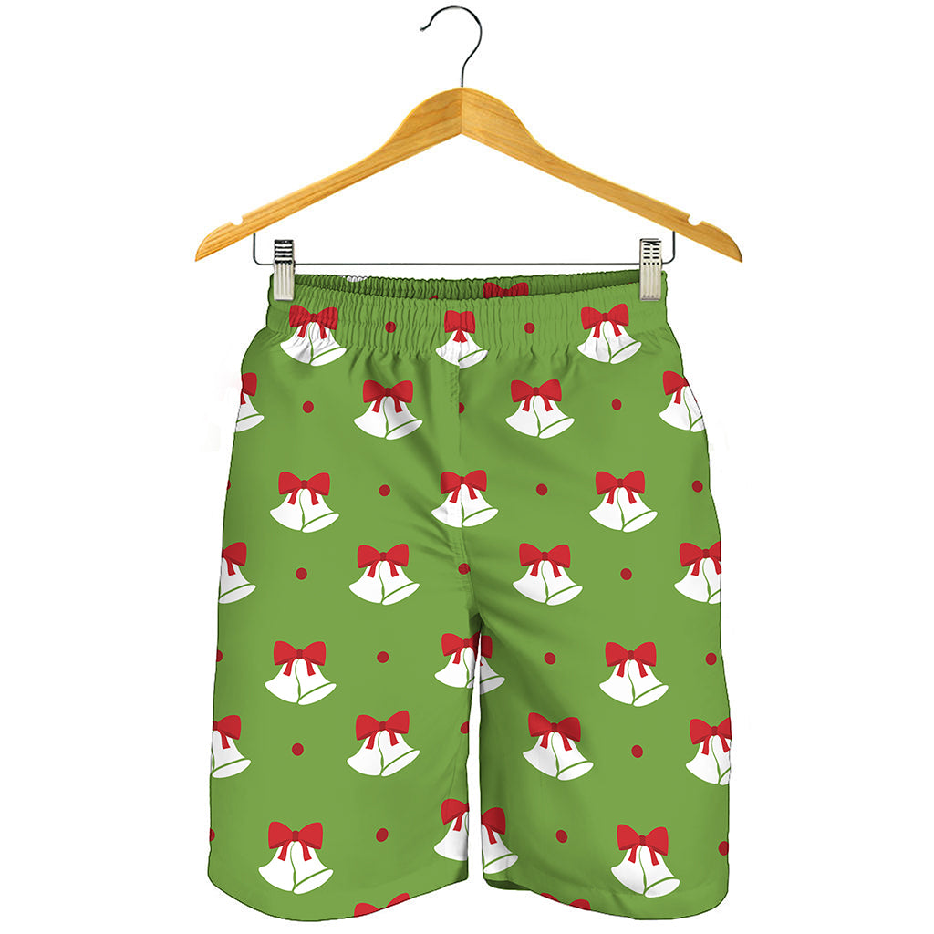 Merry Christmas Bells Pattern Print Men's Shorts