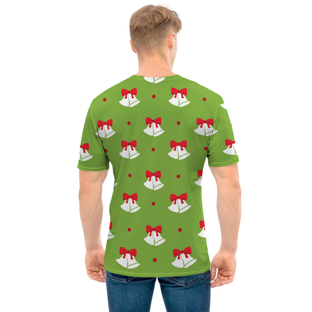 Merry Christmas Bells Pattern Print Men's T-Shirt
