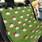 Merry Christmas Bells Pattern Print Pet Car Back Seat Cover