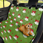 Merry Christmas Bells Pattern Print Pet Car Back Seat Cover