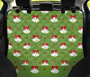 Merry Christmas Bells Pattern Print Pet Car Back Seat Cover