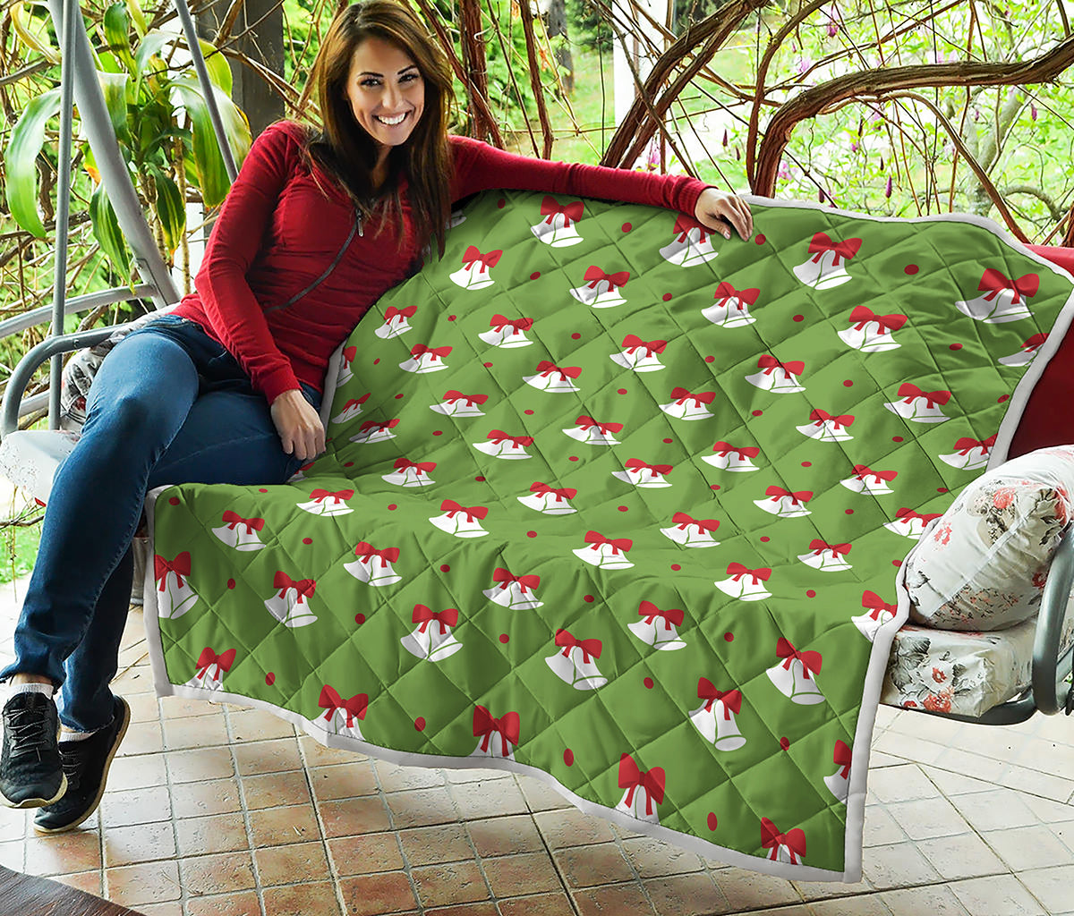 Merry Christmas Bells Pattern Print Quilt