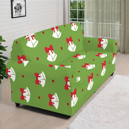 Merry Christmas Bells Pattern Print Sofa Cover