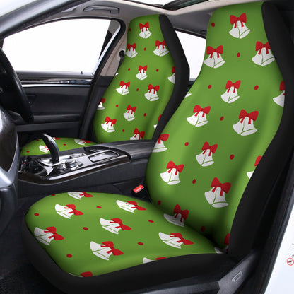Merry Christmas Bells Pattern Print Universal Fit Car Seat Covers
