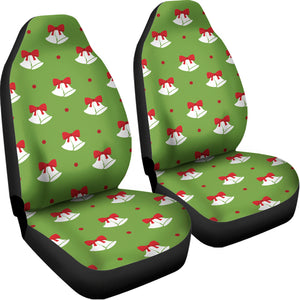 Merry Christmas Bells Pattern Print Universal Fit Car Seat Covers