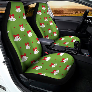 Merry Christmas Bells Pattern Print Universal Fit Car Seat Covers
