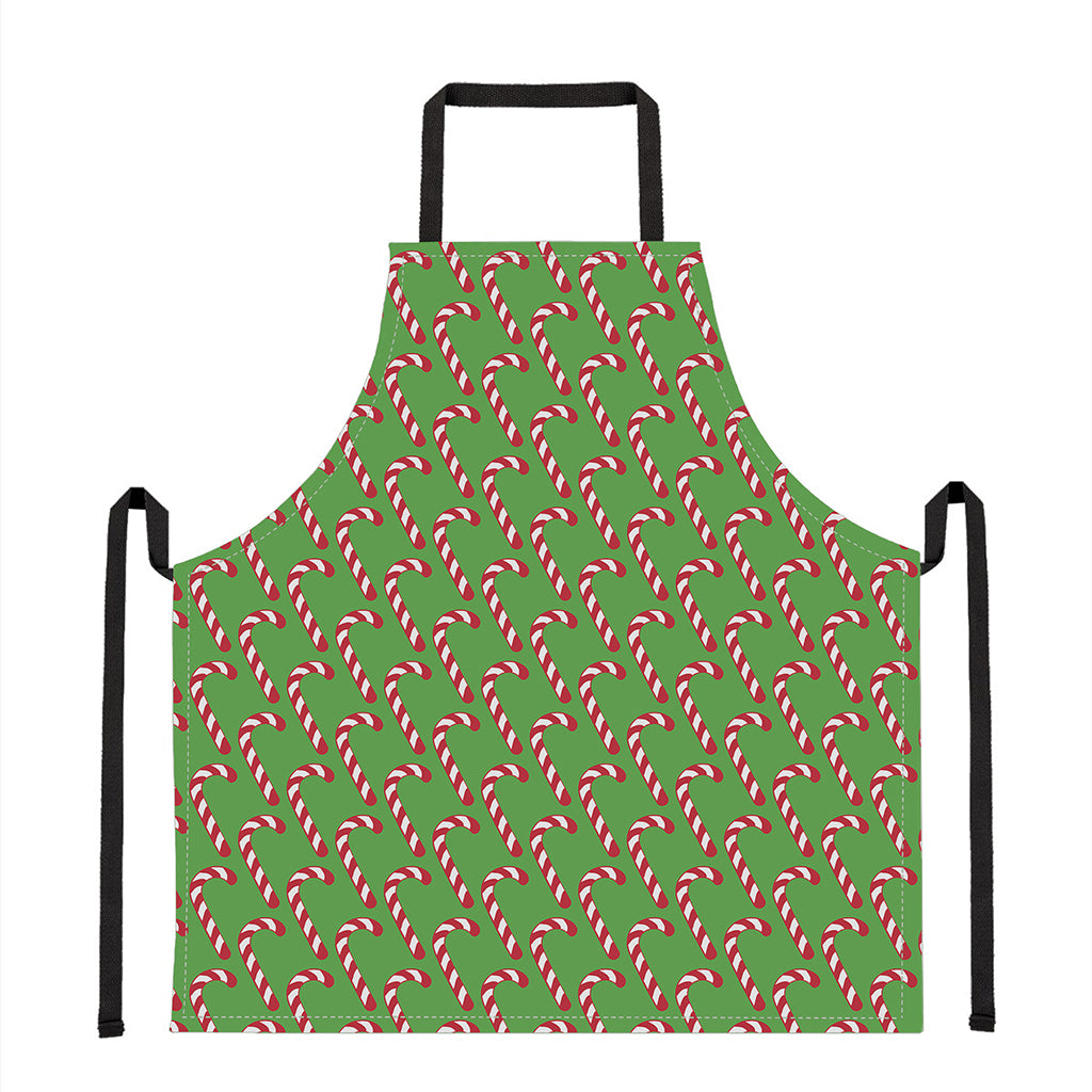 Merry Christmas Candy Cane Pattern Print Apron