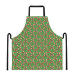 Merry Christmas Candy Cane Pattern Print Apron