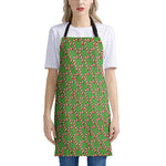 Merry Christmas Candy Cane Pattern Print Apron