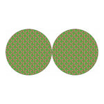 Merry Christmas Candy Cane Pattern Print Car Coasters