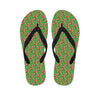 Merry Christmas Candy Cane Pattern Print Flip Flops