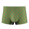 Merry Christmas Candy Cane Pattern Print Men's Boxer Briefs