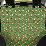 Merry Christmas Candy Cane Pattern Print Pet Car Back Seat Cover