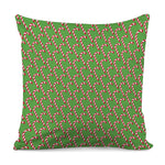 Merry Christmas Candy Cane Pattern Print Pillow Cover